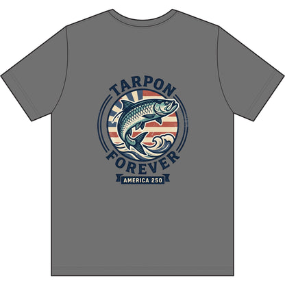 Tarpon Forever Graphic Tee — Vintage Fishing Shirt (America 250)