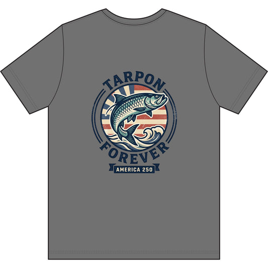Tarpon Forever Graphic Tee — Vintage Fishing Shirt (America 250)