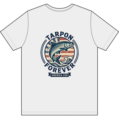 Tarpon Forever Graphic Tee — Vintage Fishing Shirt (America 250)