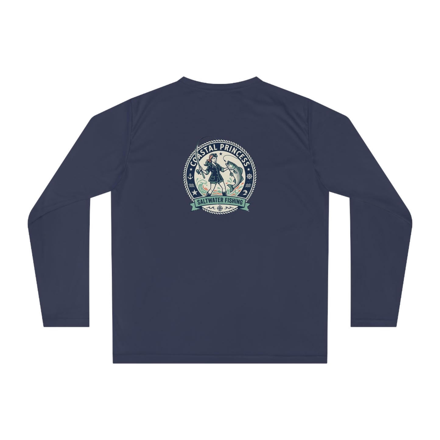 Coastal Princess Performance Long Sleeve — Nautical Beach Fishing Shirt
