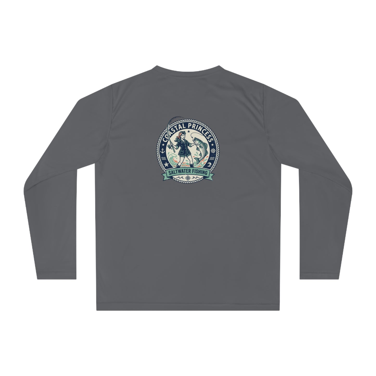 Coastal Princess Performance Long Sleeve — Nautical Beach Fishing Shirt