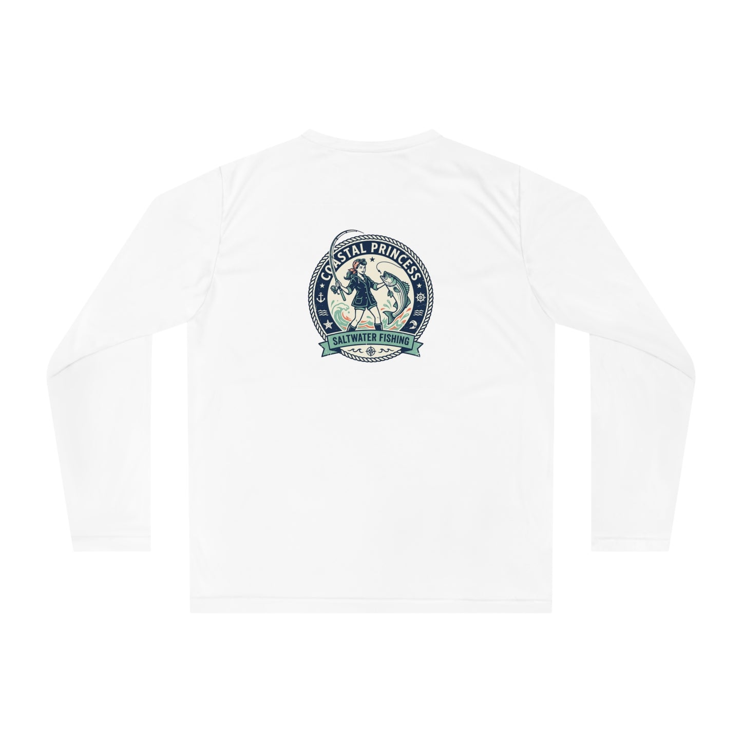 Coastal Princess Performance Long Sleeve — Nautical Beach Fishing Shirt