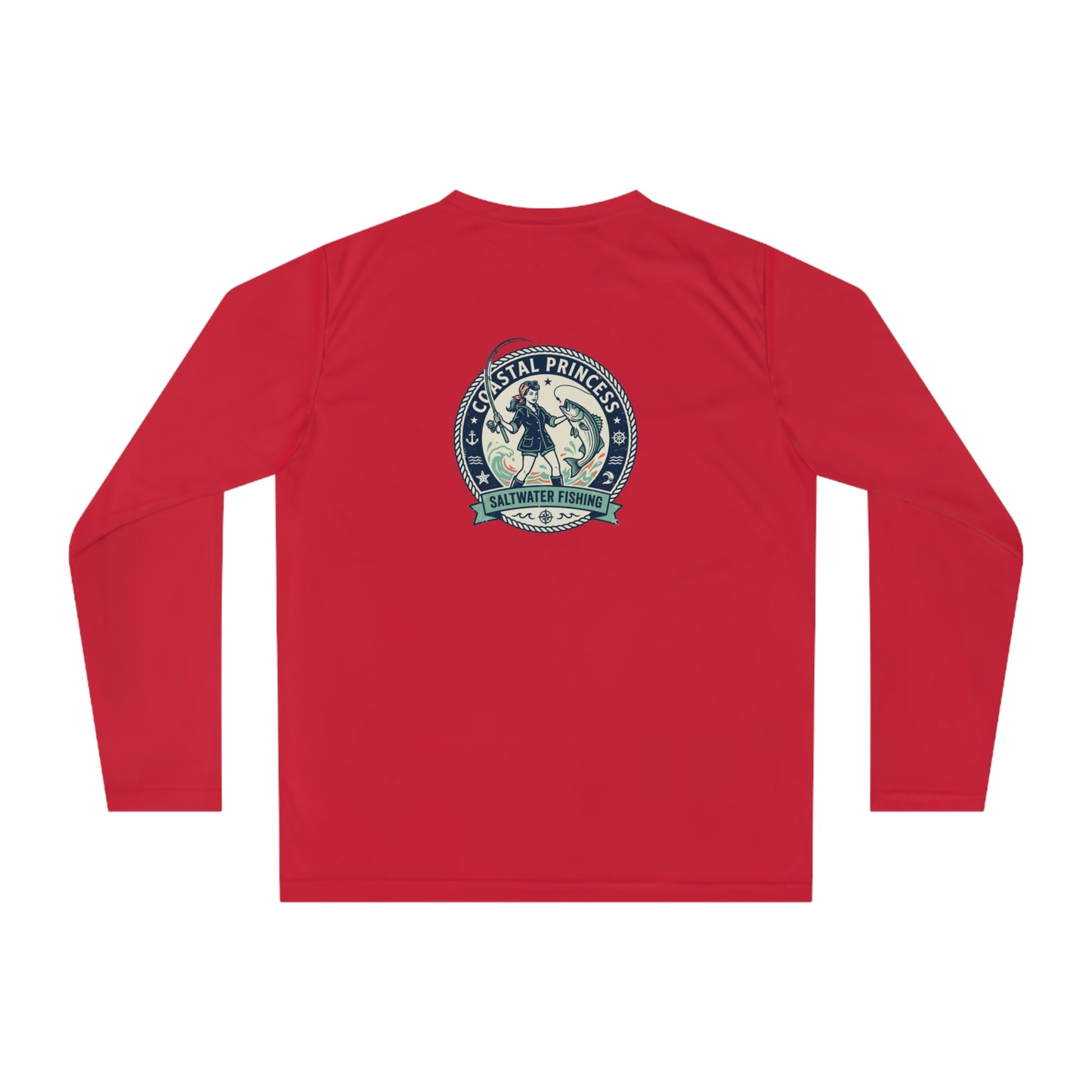 Coastal Princess Performance Long Sleeve — Nautical Beach Fishing Shirt