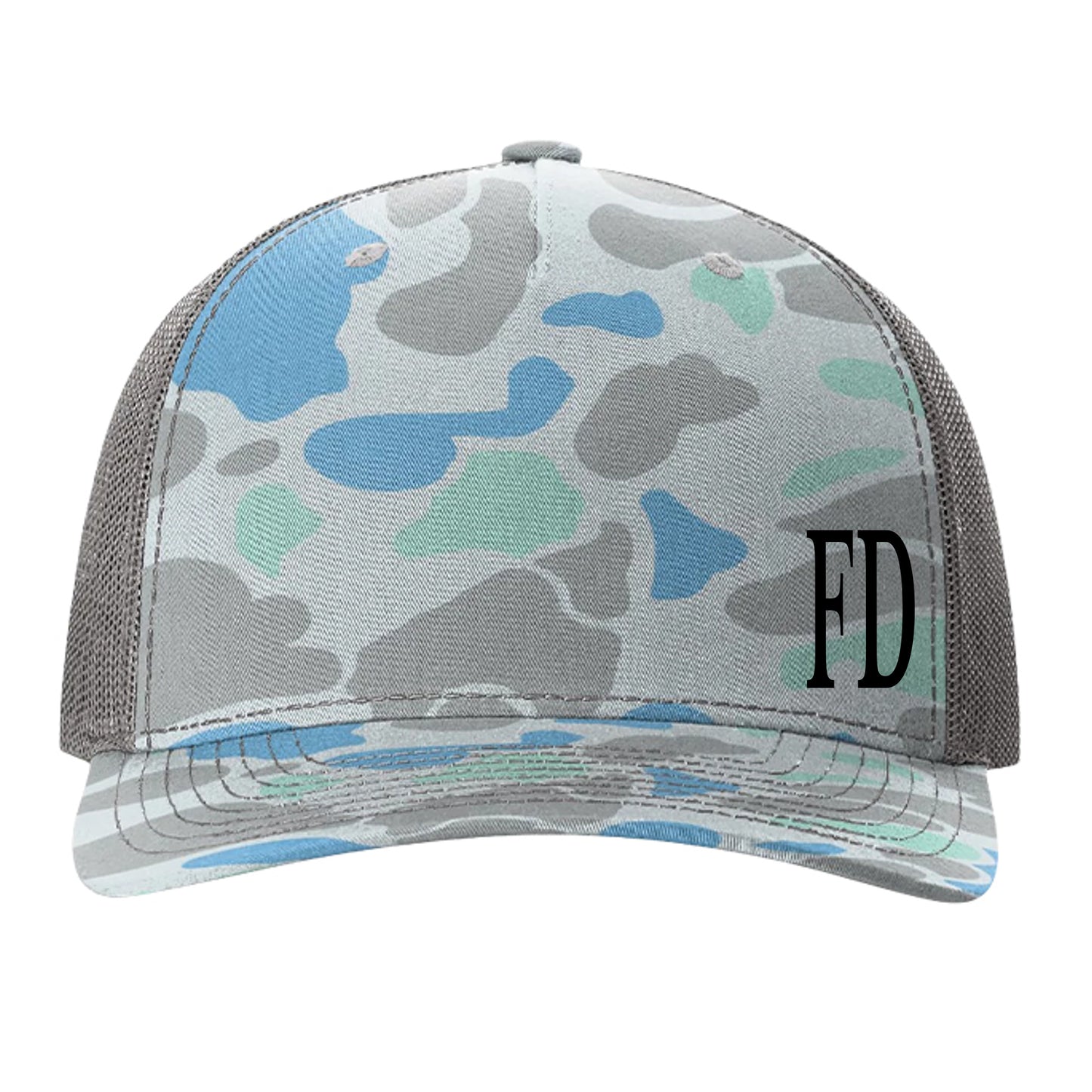 Saltwater Duck Camo/ Charcoal - 112PFP - FRONT